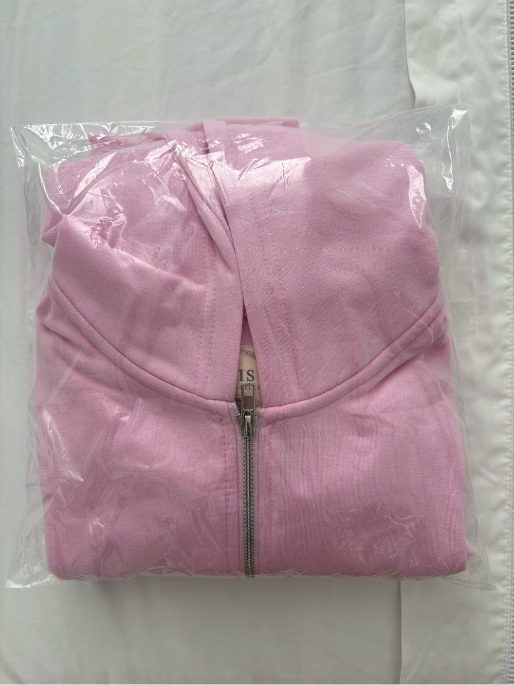 Women's Pink Athletic soft Shorts and crop jacket set brand new without tag - Picture 3 of 3